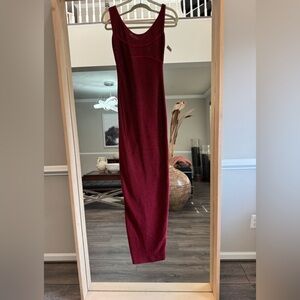 Carmen Marc Valvo Elegant Red Sleeveless Dress XS